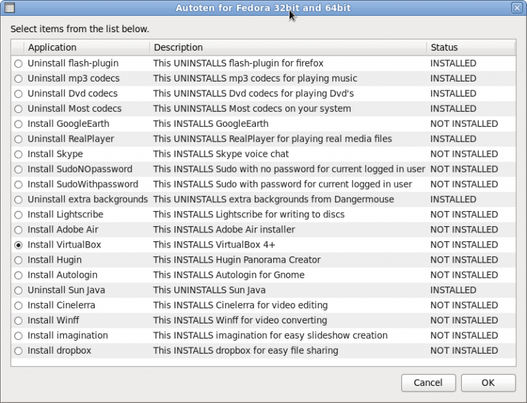 Jalan Pintas Install Paket Multimedia, Flash, Java dll pada Fedora 15 dengan Autoten