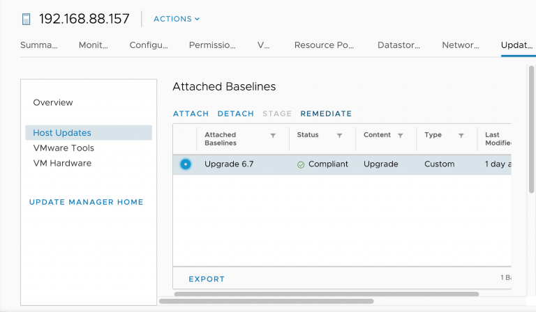 Upgrade vSphere Host Menggunakan vSphere Update Manager