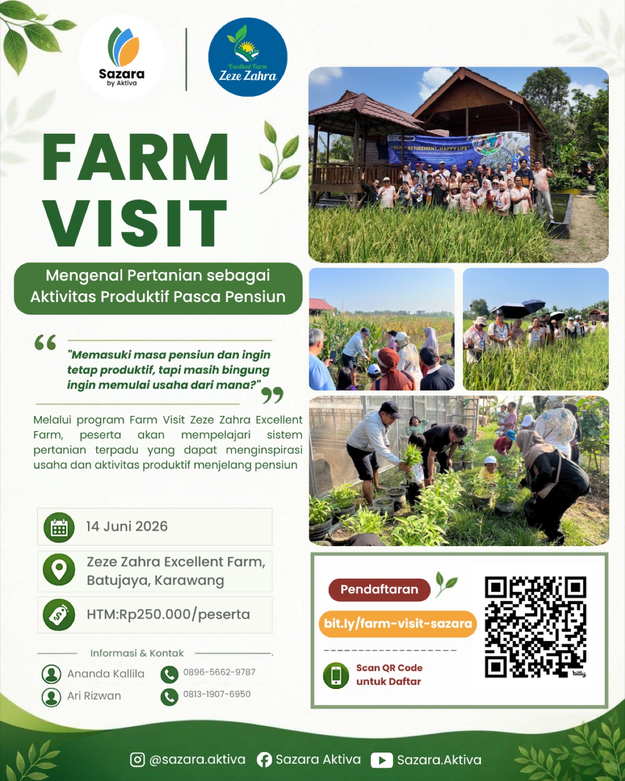 Farm Visit Zeze Zahra Excellent Farm - Poster Utama
